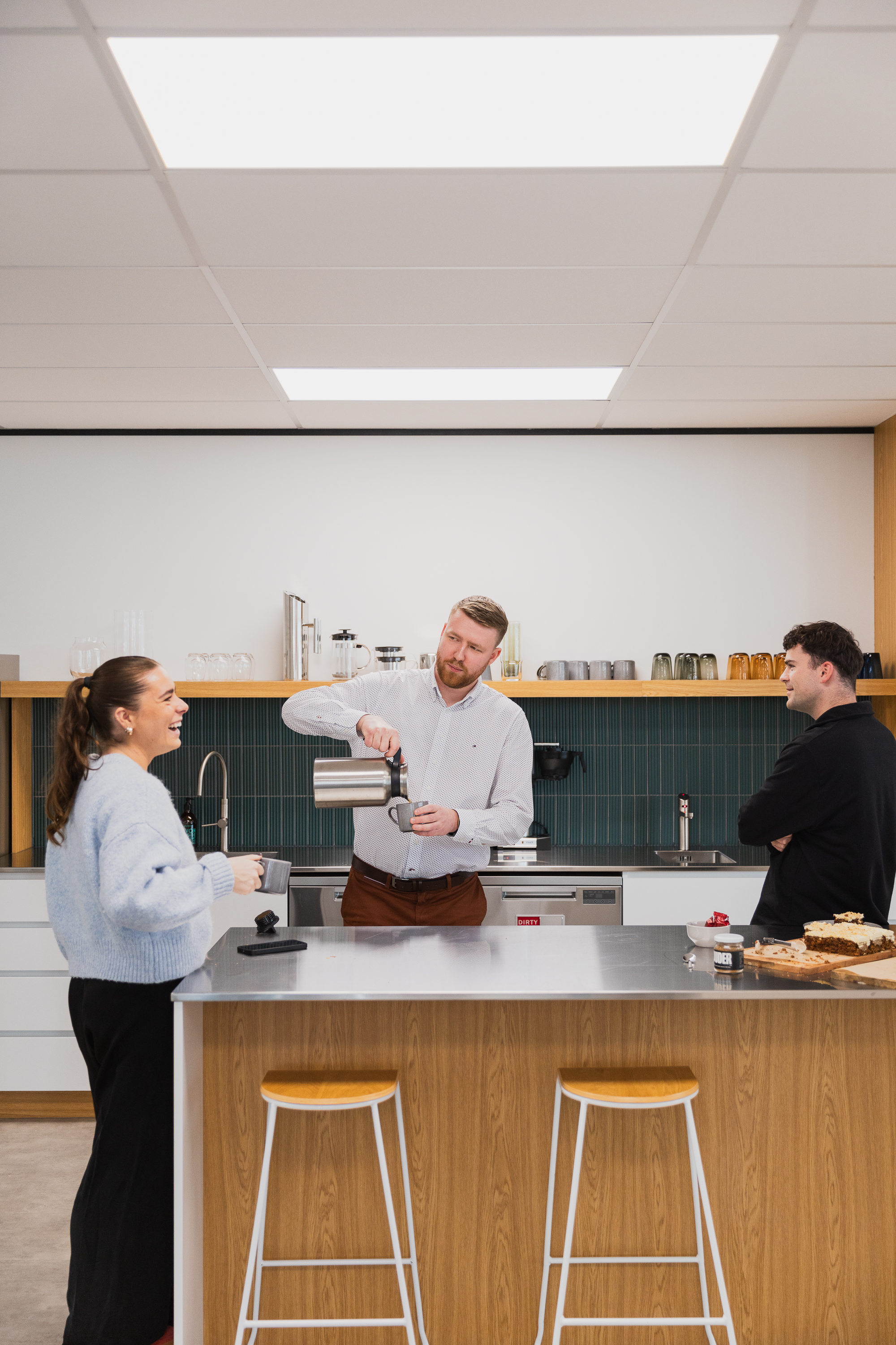 Q Space shared kitchen and coffee station