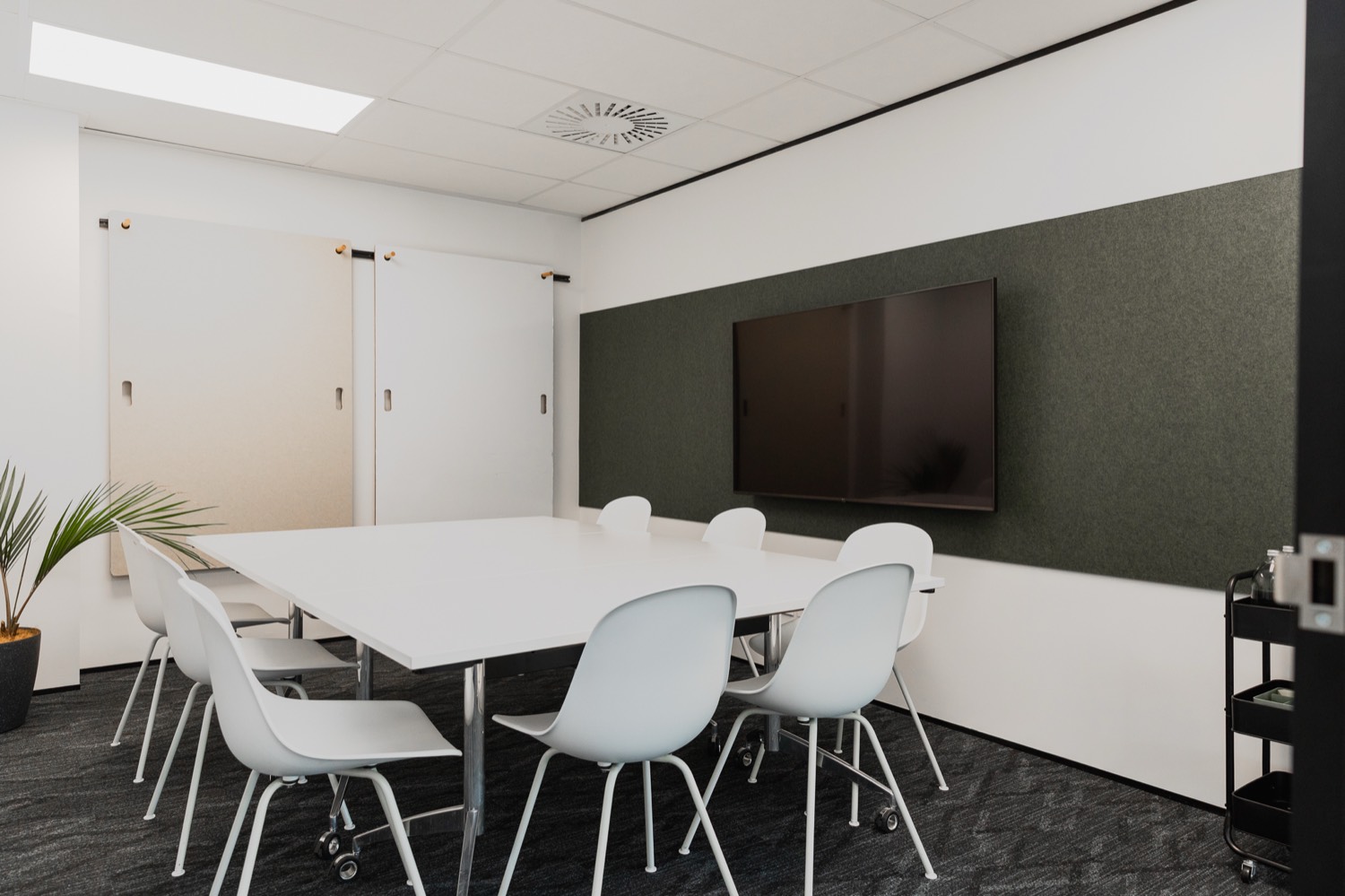 Smart TV in a boardroom